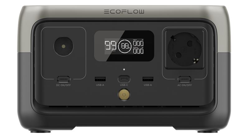 תחנת כח ניידת ECOFLOW EFR600- 2 ריבר 2 - 3 שנים אחריות יבולת 256Wh