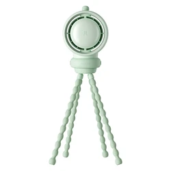 מאוורר נייד כולל מטהר אויר JISULIFE דגם STROLLER FAN LIFE 2S צבע ירוק