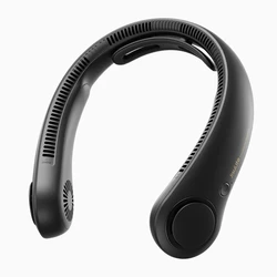 מאוורר צוואר נייד JISULIFE דגם NECK FAN LIFE 4 USB צבע שחור