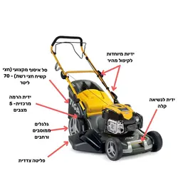 מכסחת דשא נסיעה עצמית בנזין "COMBI 55 ,21 מנוע הונדה GCV200 סטיגה