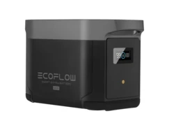 קיט סולארי ECOFLOW - תחנת כח DELTA2MAX קיבולת 2Kwh -הספק 2.4KW + פאנל סולארי מתקפל 400W